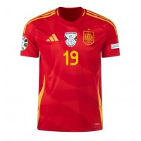 Camiseta España Lamine Yamal #19 Primera Equipación Replica Eurocopa 2024 mangas cortas